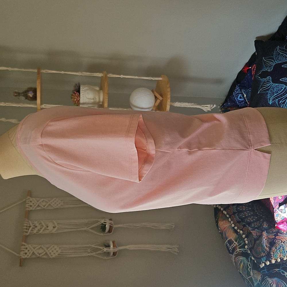 Pink Boxy Crew Neck Tee - Picture 6 of 10